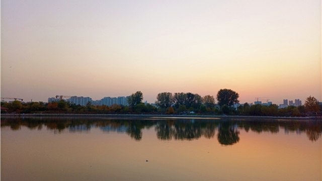 蘆花白，秋水寒